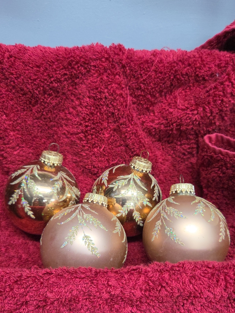 Vintage Set Of 4 Krebs Ornaments